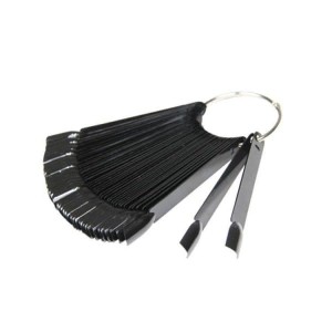 Wzornik wachlarz na kółku czarny 50 szpatułek