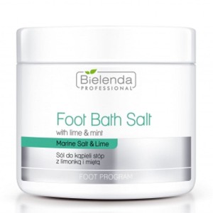 BIELENDA Sól do kąpieli stóp z limonką i miętą 600g
